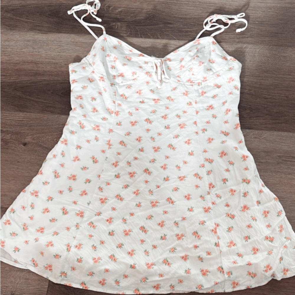Lottie Moss White Floral Dress